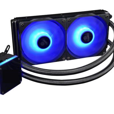 China Custom Computer Case Factory CPU Cooler Heatsinks 240 RGB Fan for Intel AMD Ryzen CPU LGA775/115X AM4 CPU Liquid Cooler 12600K processing for sale