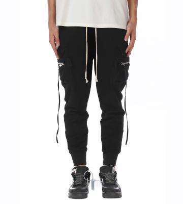 China Viable Mens Track Pants Custom Design Mens Fashion Hip Hop Sports Trousers MILITARY PANTS - BEIGE BLACK GRAY for sale