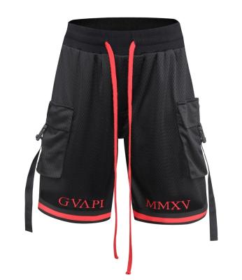 China Viable Custom Logo Side Pocket Mens Cargo Mesh Shorts for sale