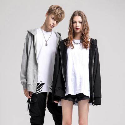 China OEM Winter Anti-Shrink Custom Zipper Narrow Wash Hoodies And Sweatshirts For Men's Oversized Washed Hoodies Sweater for sale