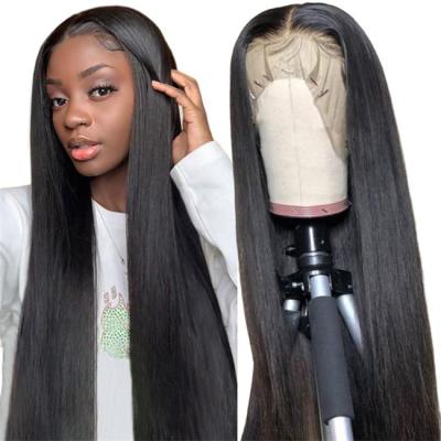 China Wholesale Raw Natural Color Silky Straight 100% Silky Straight Virgin Hair Hd Brazilian Lace Front Human Hair Wig Vendors for sale