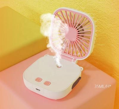 China Fan With Persistent Humidifying Humidifier Popular Hot Sale Water Cooler Fan With Colorful Night Light for sale