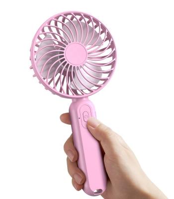 China Foldable And Neck Hanging Small Usb Rechargeable Mini Handheld Fan With Phone Portable Stand For Office for sale