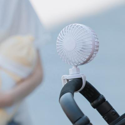 China Universal Fit Stroller Baby Stroller Usb Fan 1200mah Small Electric Usb Rechargeable Battery Operated Mini Fan for sale