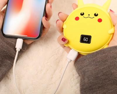 China Cute Small Pocket Pebbles Power Bank Hand Warmer Hand Warmer Electric Hand Warmer Power Bank Rechargeable Portable Reusable Battery Pack for sale