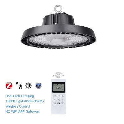 China Warehouse super bright shopping high efficiency UFO led high bay light commercial high bay lighting with smart pir sensor control yard for sale