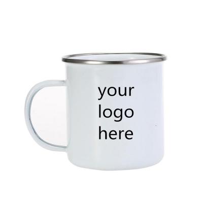 China 500ml Sublimation Stainless Steel Empty Enamel Cup Custom Coffee Mug Wholesale for sale