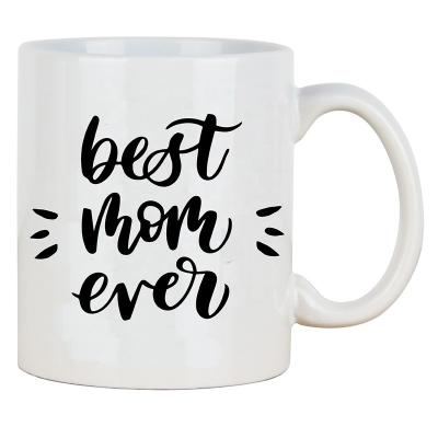 China Viable Promotion Gift Mug For Mother's Day Dishwahser Microwave Safe White Customized 11oz Coffee Mugs for sale