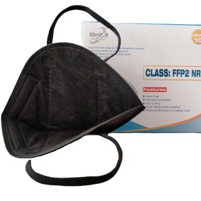 China Outdoor face mask black ffp 2 mask quality mask dust en149 FFP2 respirator mask CE with KN95 style for sale