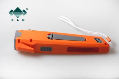 China Orange Emergency Car Hammer With Air Quality Monitor + AM / FM Radio + USB Phone Charging for sale