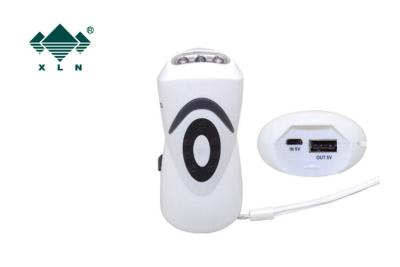 Chine La dynamo matérielle d'ABS de protection de l'environnement a mené la lampe-torche avec le chargeur de téléphone portable d'USB à vendre