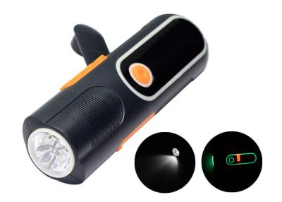 China Long Lasting Small Dynamo Rechargeable Radio With Flashlight Hand Cranked for sale