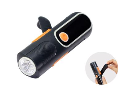 China Multifunctional Bright Dynamo Flashlight Radio Hand Crank AM FM Weather Radio for sale