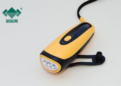 China Handheld Rechargeable Hand Crank Led Flashlight Waterproof , High Intensity for sale