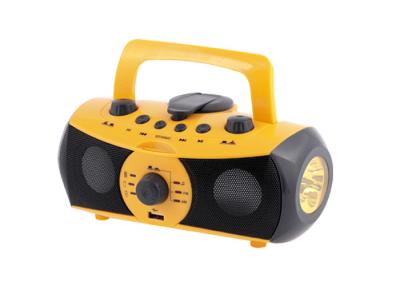 China Emergency Dynamo Multifunctional Player LED Torch Flashlight And Speaker Radio for sale