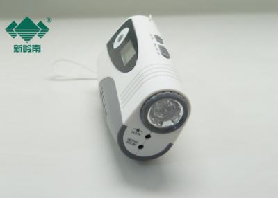 China Handheld NOAA Weather Led Emergency Flashlight With Radio , Hand Cranked for sale