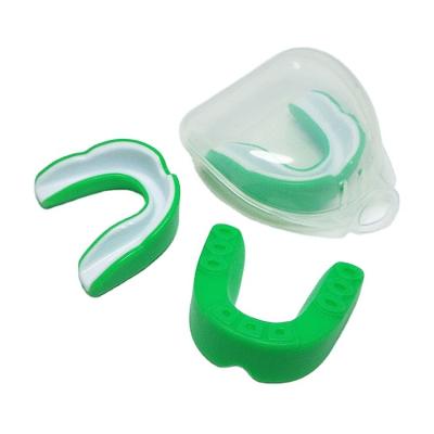 China Wholesale Boxing Custom Printed EVA Mouth Guard Sale Sports Forming Soft Moldable Boxing Mouth Guards Martial Arts Mouth Guards for sale