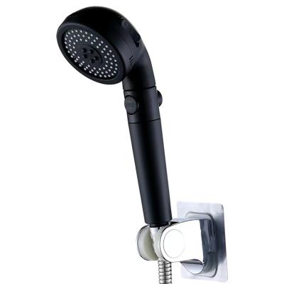 China Thermostatic Faucets China Black Frosted Automatic Sensor Shower Head For Kids Matte Black One Key Water Stop for sale