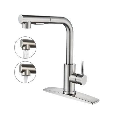 China Sense Faucets Commercial Pull Out Rotation Kitchen Faucet Springs Magnetic Sprayers PVC Shower Dockin for sale