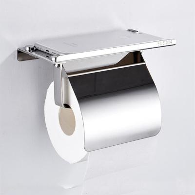 China Wholesale Modern Wall Mounted Stainless Steel Toilet Paper Roll Holder Towel Kitchen Bathroom Rectangle Toilet Paper Roll Paper Holder for sale