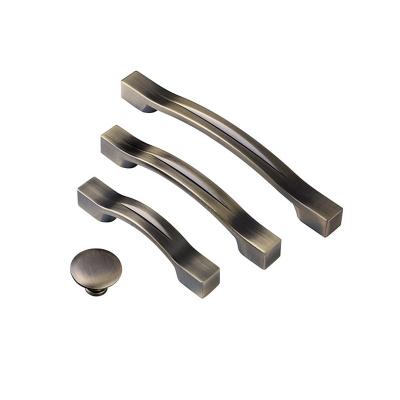 China Modern Metal Cabinet Furniture Handle Aluminum Alloy Kitchen Drawer Pull for sale