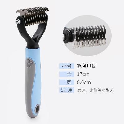 China Viable Pet Hair Grooming Tool Double Sided Deshedding Dematting Pin And Bristle Brush Comb Massage Set For All Breeds Dogs Cats for sale