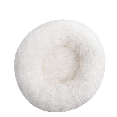 China Cute Modern Round Designer Stocked 60cm Diameter China Canvas Cheap Pet Supplies Dog Bed for sale