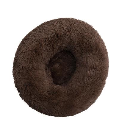 China Hot Selling Luxury Stored 120cm Diameter Amazon Sleep Fabric Pet Bed High-loft Dog Soft Pillow Cushion Plush Dog Beds for sale