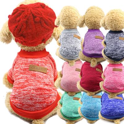 China Wholesale 100% cotton customization fashion sweater sweater pet supplies cat dog autumn and winter clothes for sale