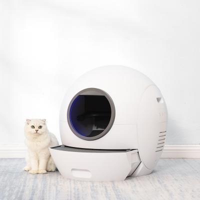 China Fully Enclosed Cat Toilet Drawer Plastic Automatic Smart Cat Litter Box Cat Poop Machine Large Cat Toilet Drawer Deodorizer Type for sale