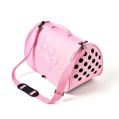 China Breathable Manufacturers Supply Fashionable Diagonal Simmons Cage Sponge Backpack Shoulder Bag Pet Cat Breathable Bag for sale