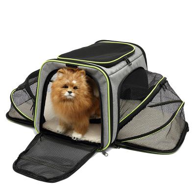 China Oxford Cloth Cat Bag New For Dog Portable Foldable Expansion Bag Breathable Expandable Handbag Outlet Pet Cat Cage for sale