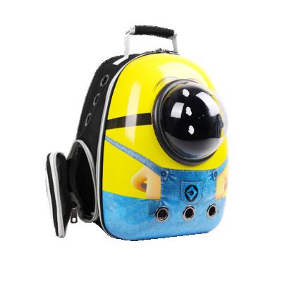 China Pet Cat and Dog Backpack Space Capsule Travel Pet Viable Outdoor Portable Transparent Moisture Proof Durable Bag for sale