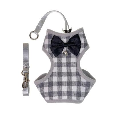 China Viable Adjustable Dog Cat Chest Straps Harness Leash Leads Collar Vest Small Pet Basic Leash for sale