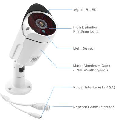 China JideTech 3MP Waterproof 1080P Current Hot Selling NIGHT VISION Bullet IP CCTV Camera Manufacturer Outdoor Night Vision for sale