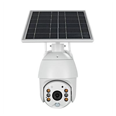 China Human Motion Tracking Alert PTZ Camera-4G Network Camera Solar Powered Ptz Tracking 2MP Solar Security Camera 4g Camera for sale