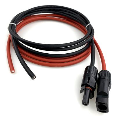 China Easy 10AWG One Pair 30 Feet Black + Red Solar Panel Connectors 30Feet Extension Cable Wire Solar PV Wire Extension for sale