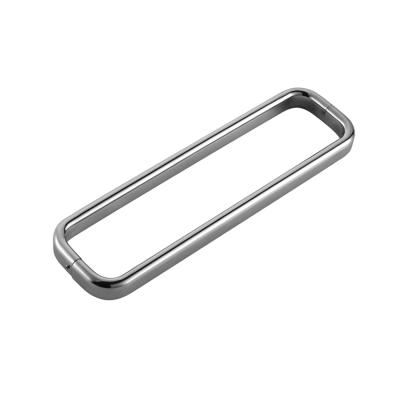 China Easy To Install Factory Price Glass Shower Door Hardware Fittings Stainless Steel Tube O Shape Pull Door Handles for sale