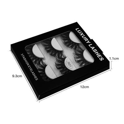 China 25-30 times lasheswholesale seller eyelash packaging 25mm mink 3D eyelash eyelash packaging box for sale