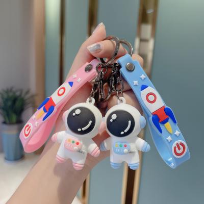 China 3D Cartoon Cute Built-in Astronaut Design Tracker Promotion Gift Anti-lost Key Chain for sale