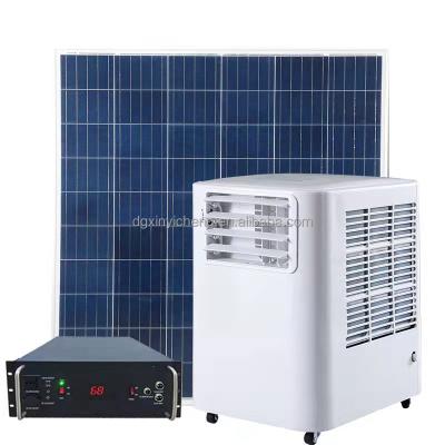 China NEW 12V 24V 0.5HP 1HP Residential Portable Solar Air Conditioner For Home Hotel for sale