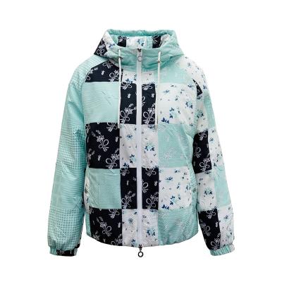 China Waterproof 2023  women  Autumn and winter special  quilted padded  embossed casual  hooded jackets GRS optional Outdoor water repellent for sale