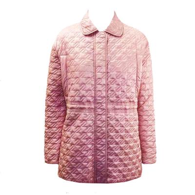 China Quilted 2023 new  arrival women jackets Autumn and winter houndstooth quilted padded water repellent casual jacket GRS optional outdoor for sale