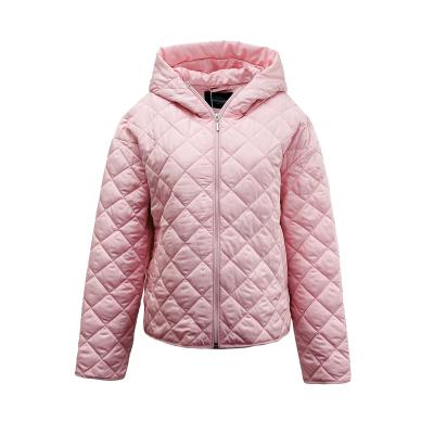 China Waterproof 2023 new  women Autumn and winter soft water repellent quilted padded casual  jacket round hem  GRS optional Outdoor for sale