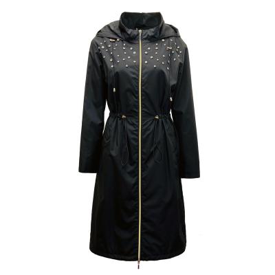 China Waterproof 2023  spring summer New Arrival Beading rivet  Women Clothing OEM coats  hood GRS optional Outdoor water repellent for sale