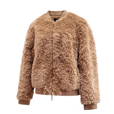 China Windproof 2023 new  ladies   warm coats autumn winter faux  fur rib  jacket premium outdoor fashion  blazer for sale