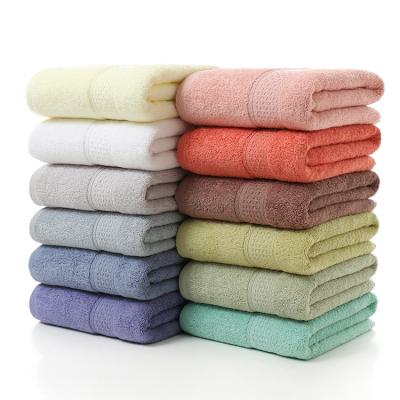 China 100% Single Bath Towels Hotel Quality Color Cotton Easy Care Quick Dry Super Soft Premium Safe For Place Kids for sale