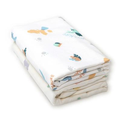 China Bathrobe Child Safe Newborn Toddlers Toddlers Shower Gifts Printed 6 Layer Muslin Bamboo Fiber Baby Bath Towel For Sale for sale