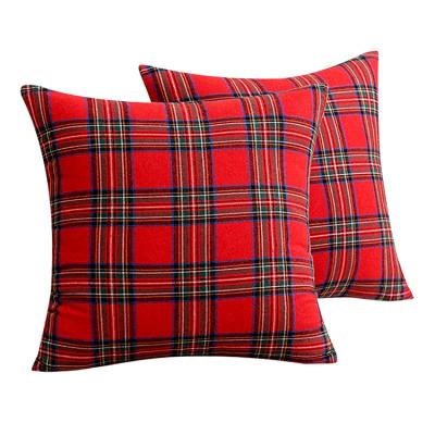 China Modern Christmas Geometric Anti-Pull Pattern Throw Pillow Cushion Decoration Red Throw Pillow Case With Hidden Zipper for sale