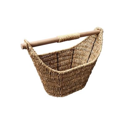 China Fashion Wedding Vegetable Plankton Laundry Water Hyacinth Decoration Woven Storage Basket for sale